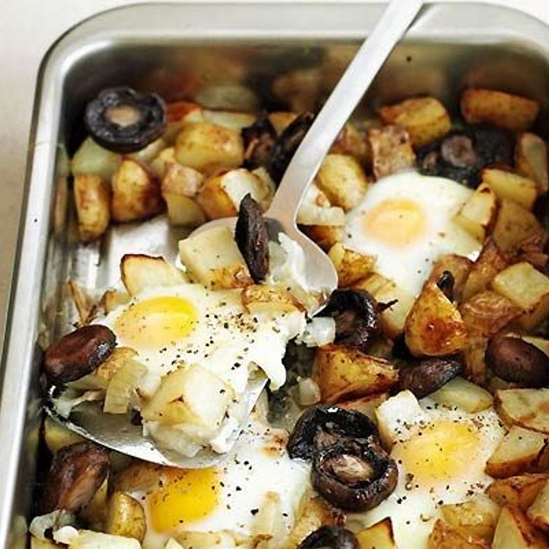 Healthy egg & chips