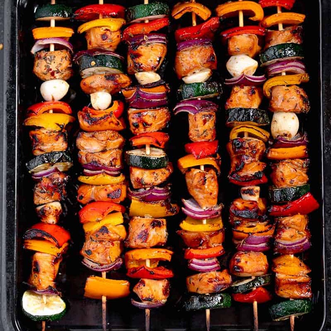 Chicken Skewers (With Chicken Kabob Marinade)