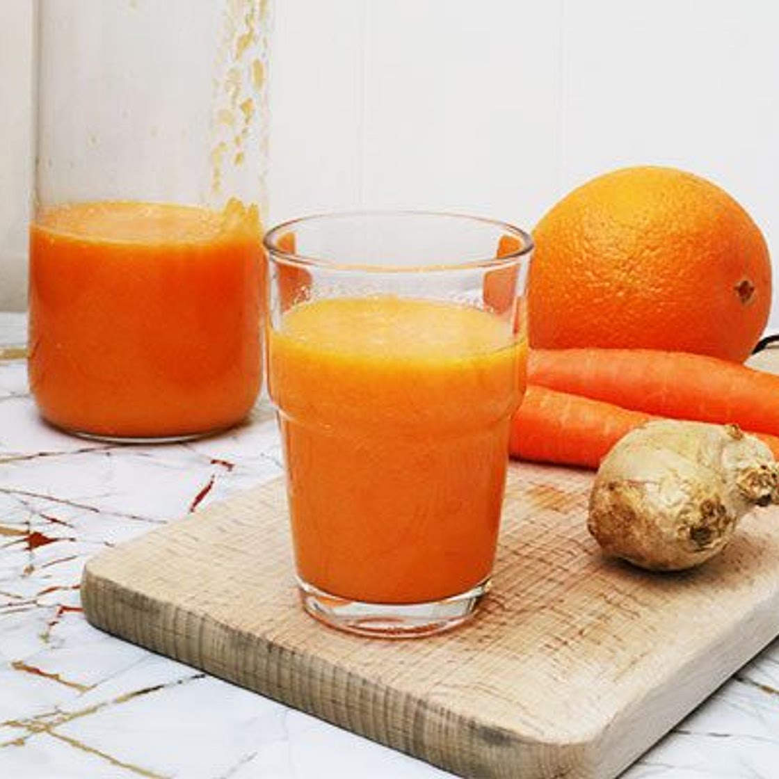 Carrot and orange smoothie