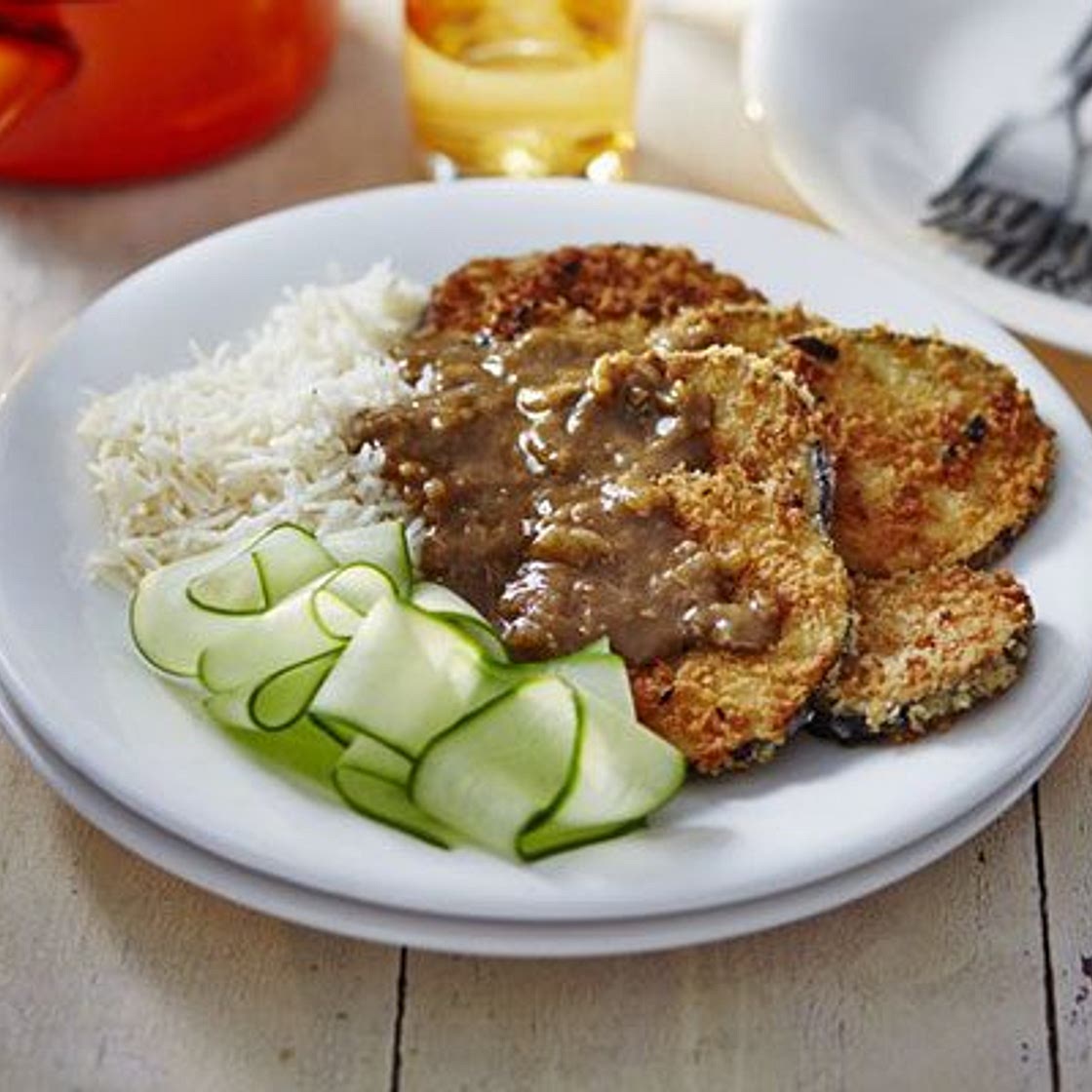 Aubergine katsu curry