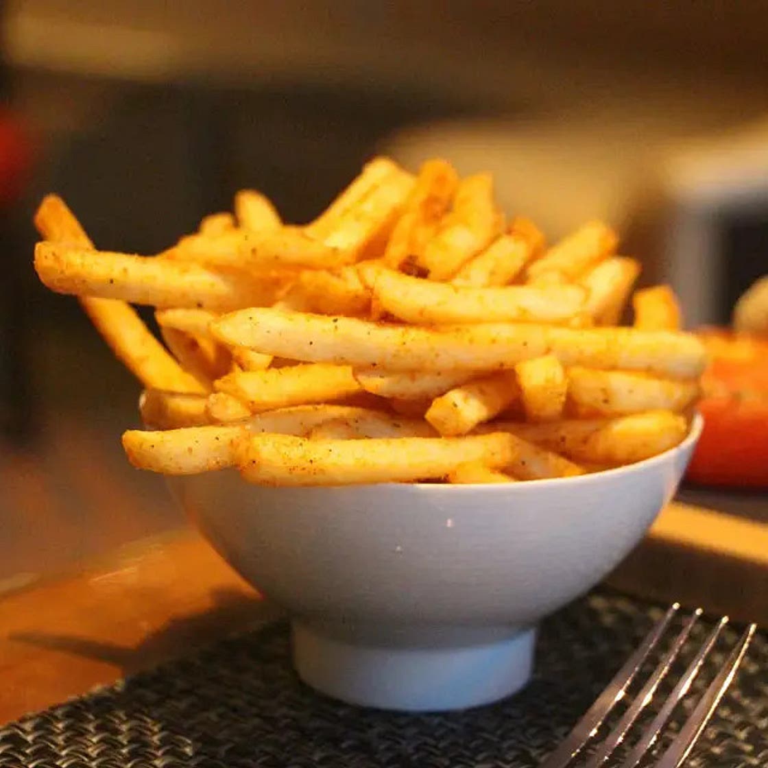 Patatas fritas en freidora sin aceite