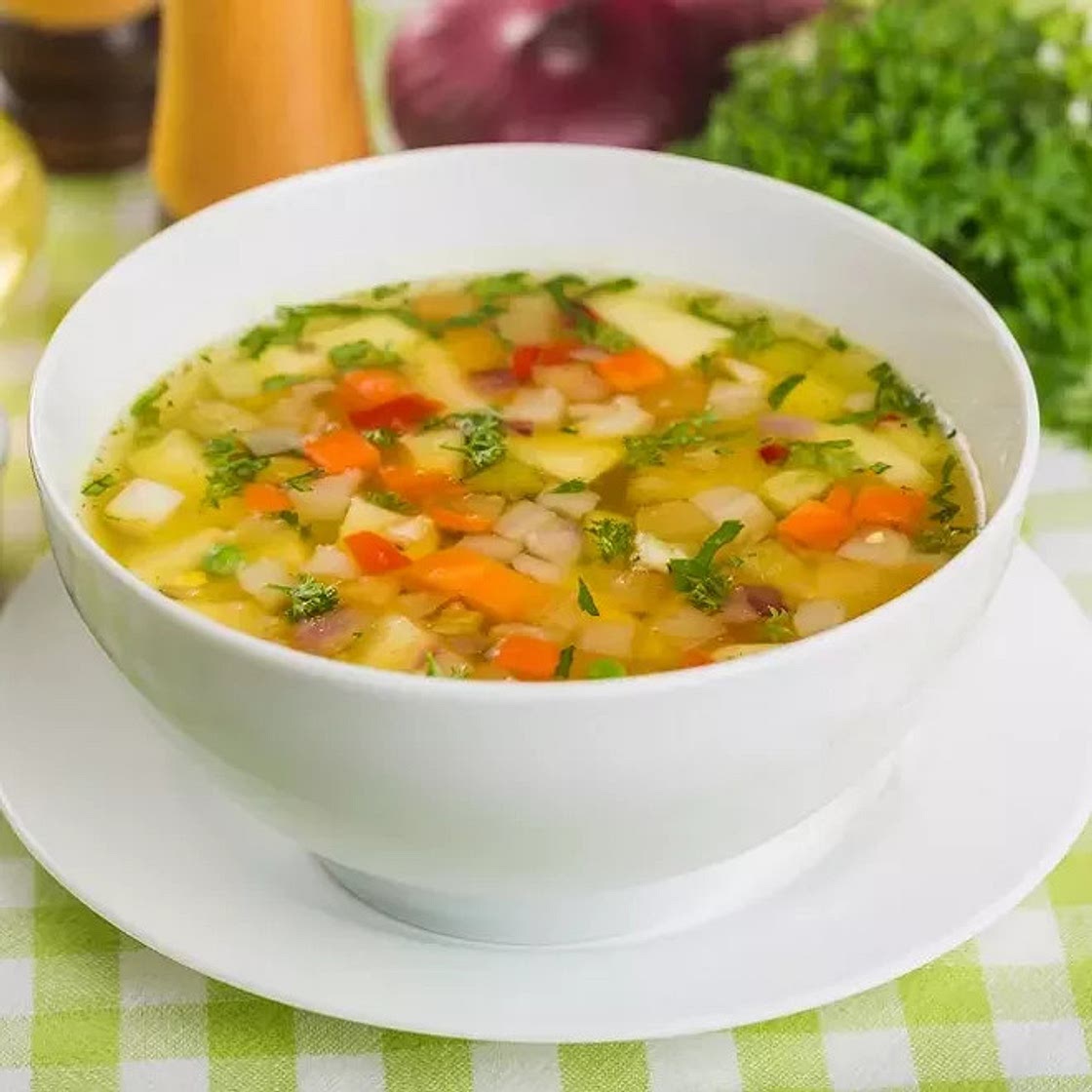 Soupe de légumes variés