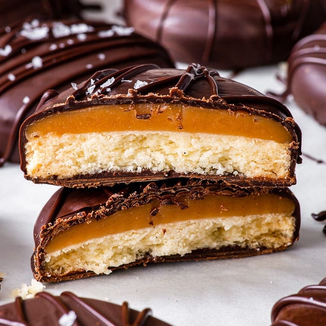 Gluten Free Caramel Cookies (Homemade Twix)
