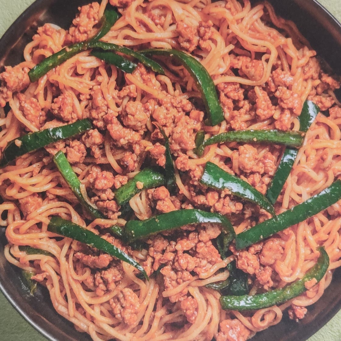 Thai inspired pork noodles