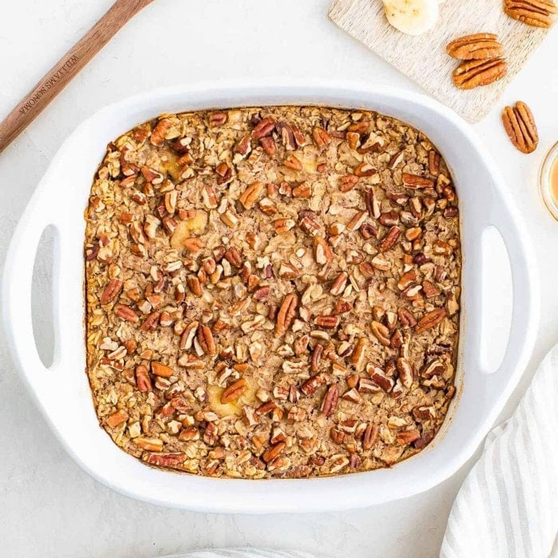 Maple Pecan Baked Oatmeal