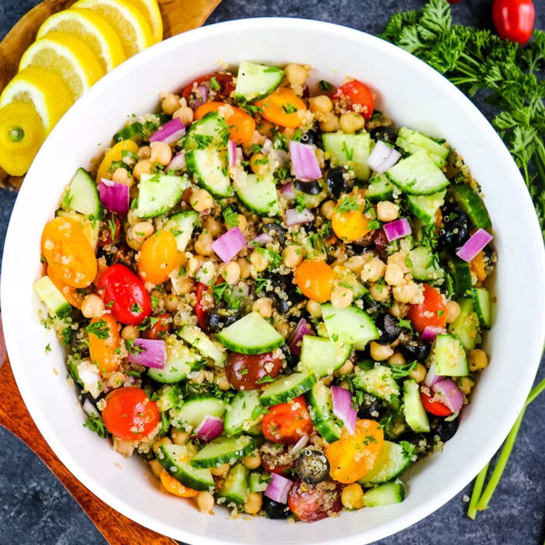 Quinoa Chickpea Salad