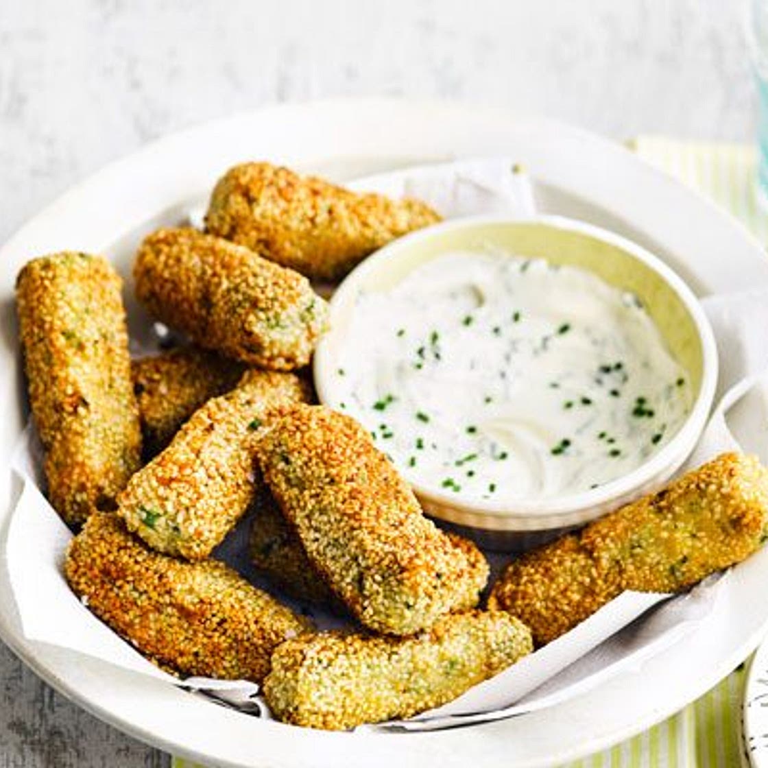 Broccoli & potato croquettes