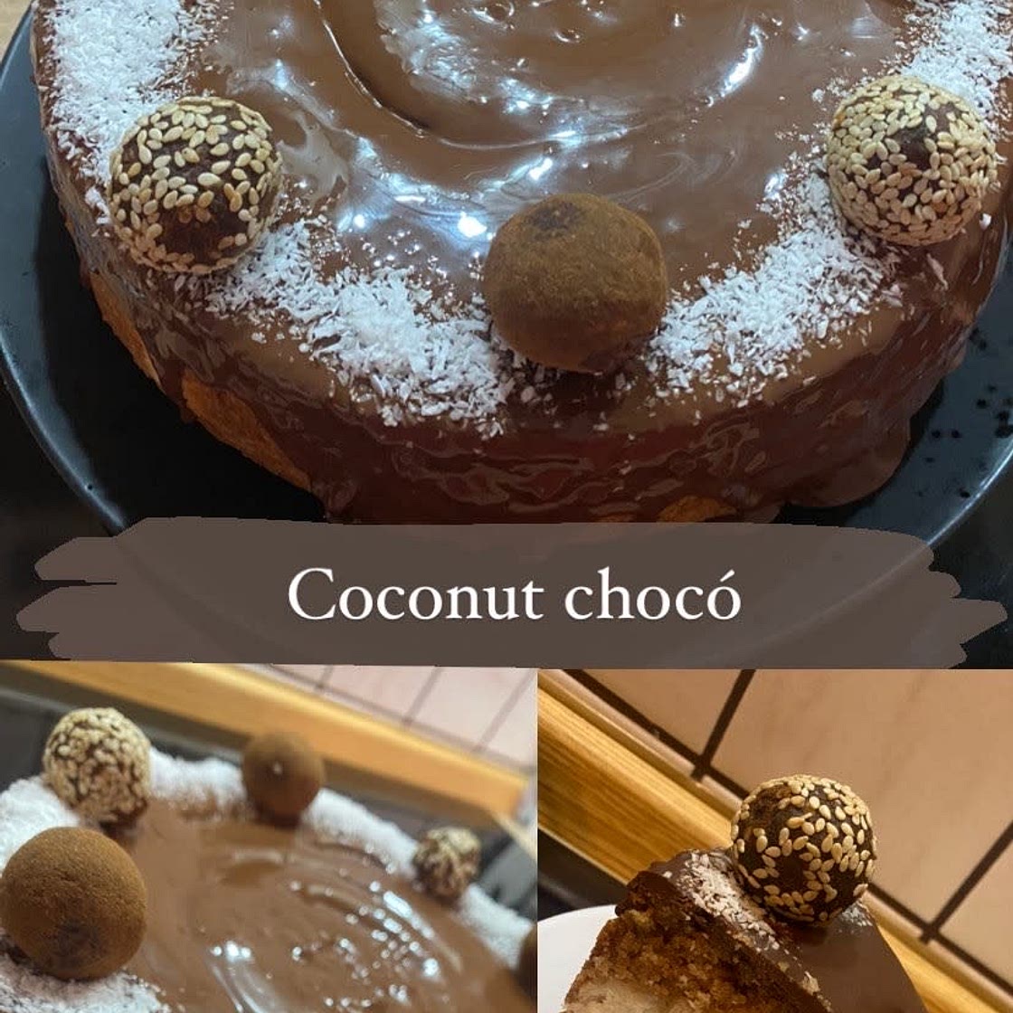 Coconut chocolate cake