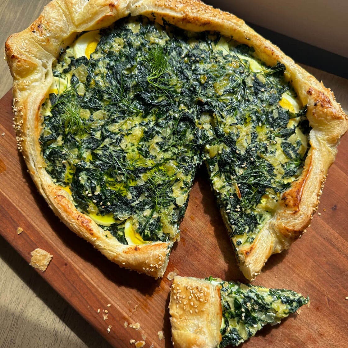 Spinach, Egg and Ricotta Galette (inspired by torta pasqualina!)