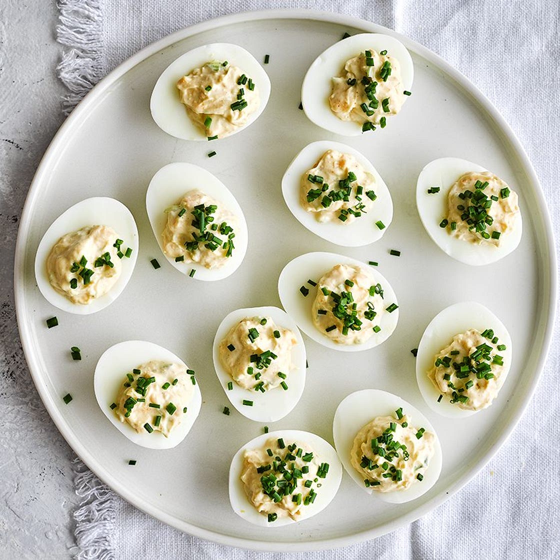 Classic devilled eggs