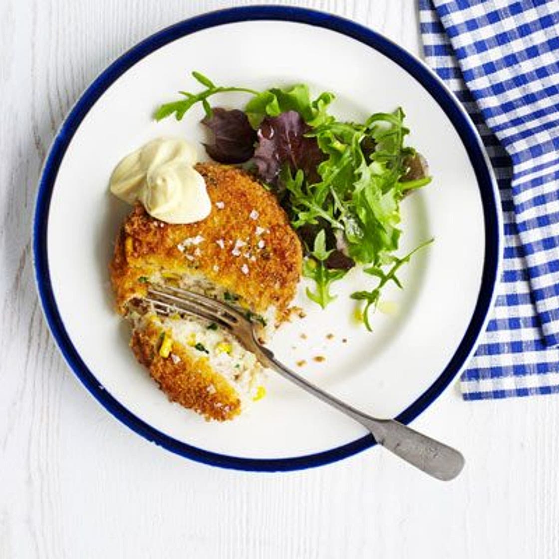 Tuna & sweetcorn fish cakes