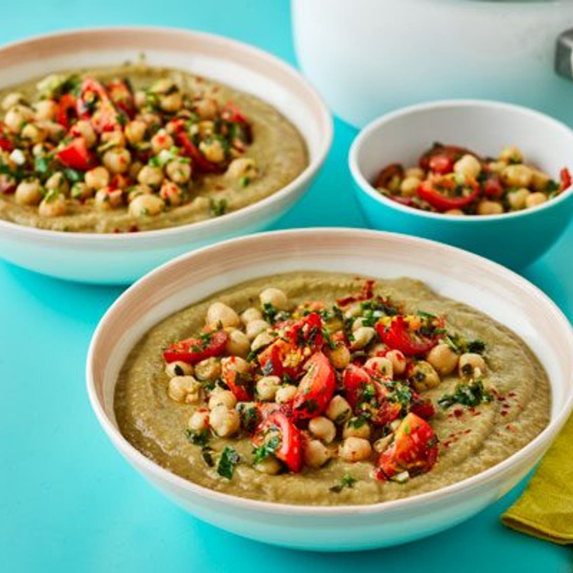 Chickpea soup with chunky gremolata