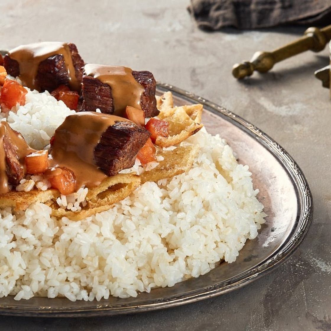 Beef Shank over Egyptian Fatta