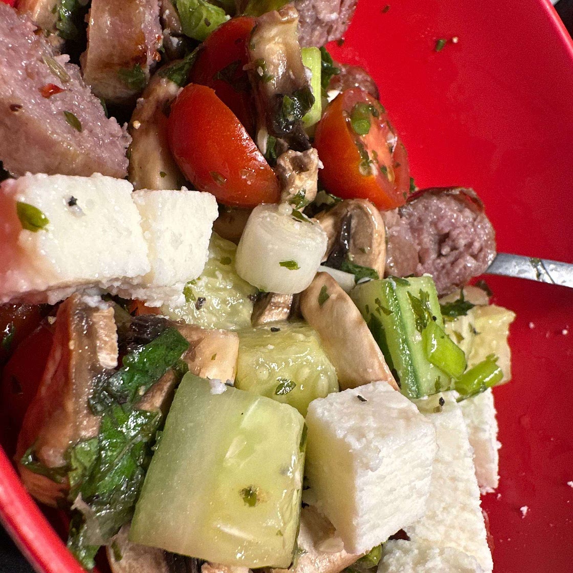 Cucumber tomatoes salad