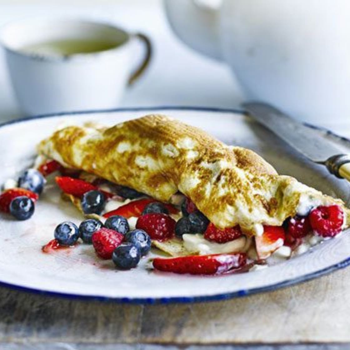 Berry omelette