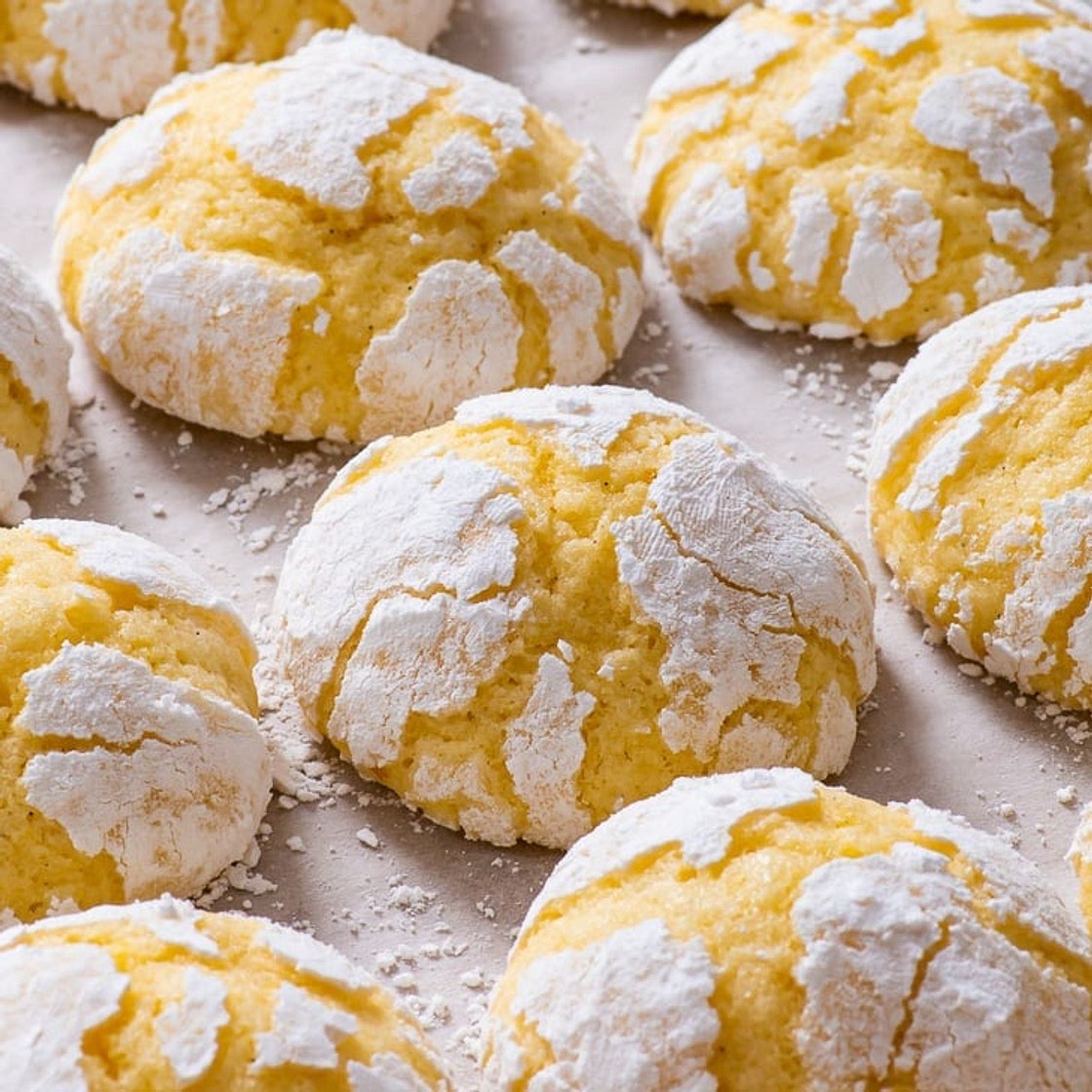 Gluten Free Lemon Crinkle Cookies