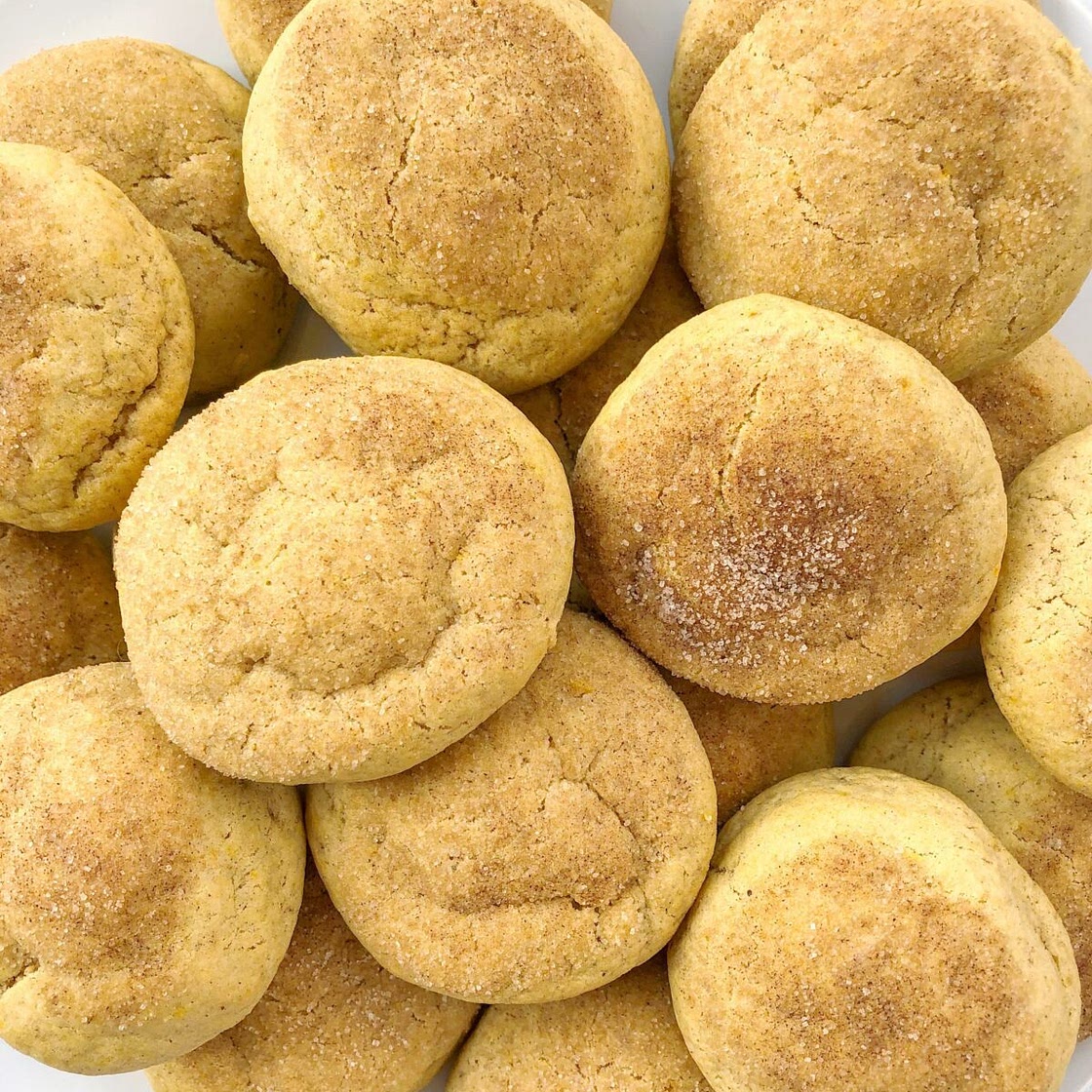 Vegan Pumpkin Spice Sugar Cookies