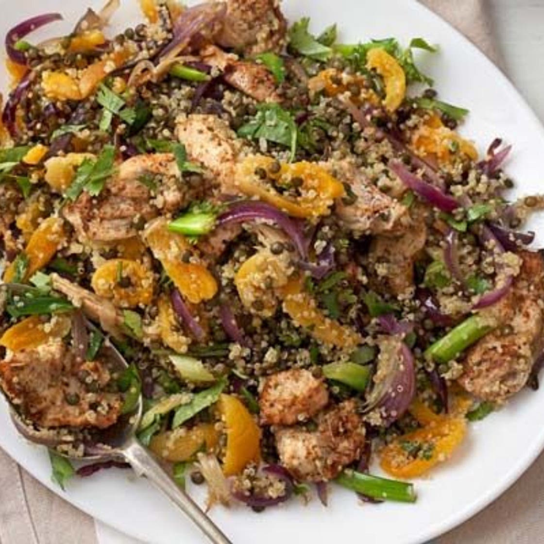 Spicy Cajun chicken quinoa