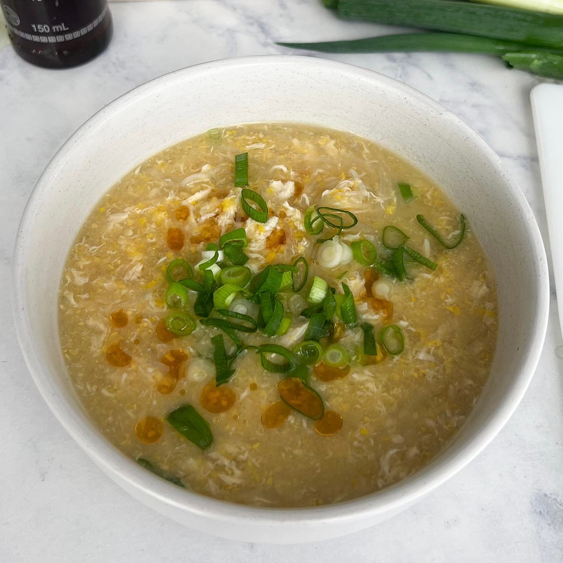 Chinese fakeaway chicken & corn soup