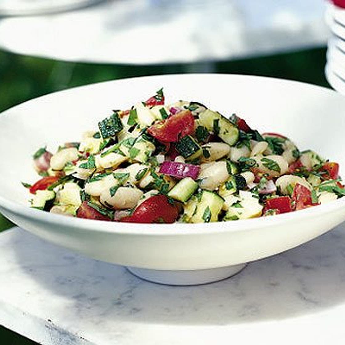 Butter bean & tomato salad