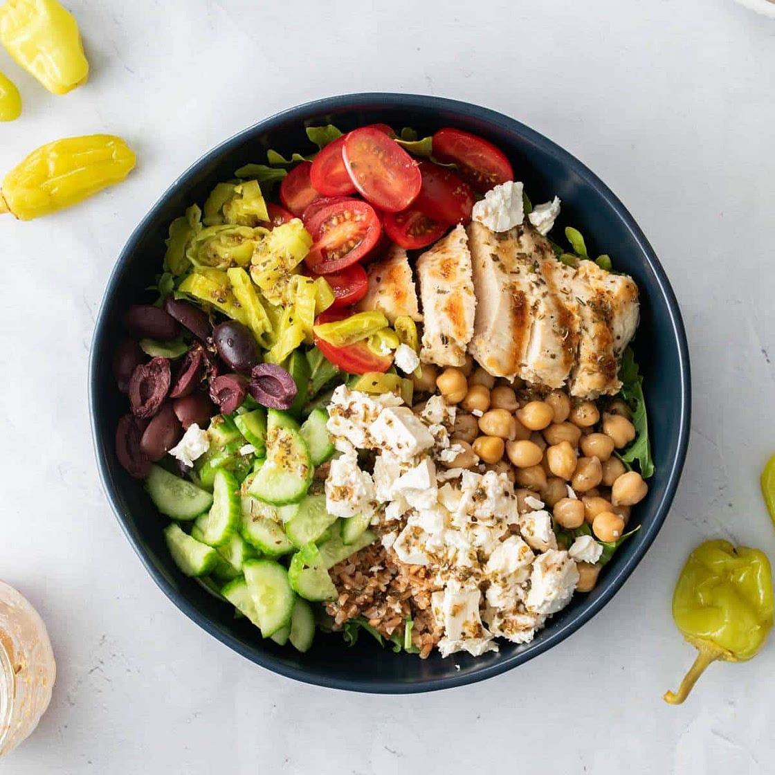 Mediterranean Grain Bowl for One