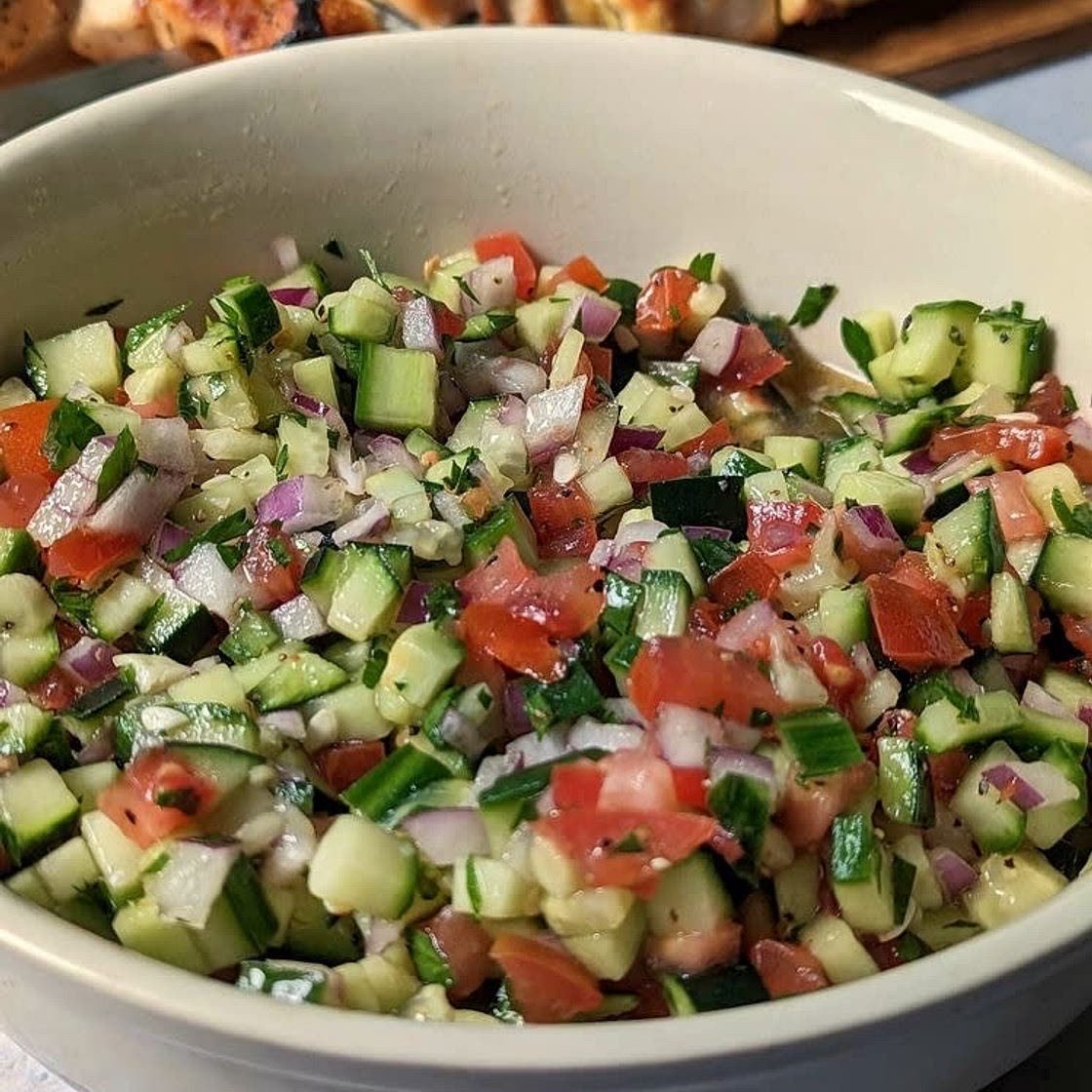 Turkish şakşuka salad