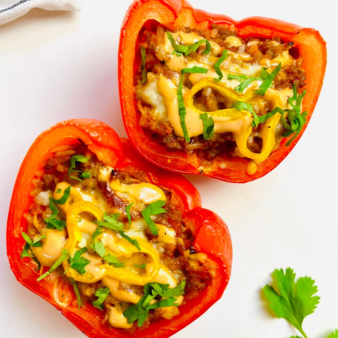 Stuffed Bell Peppers with Cheese