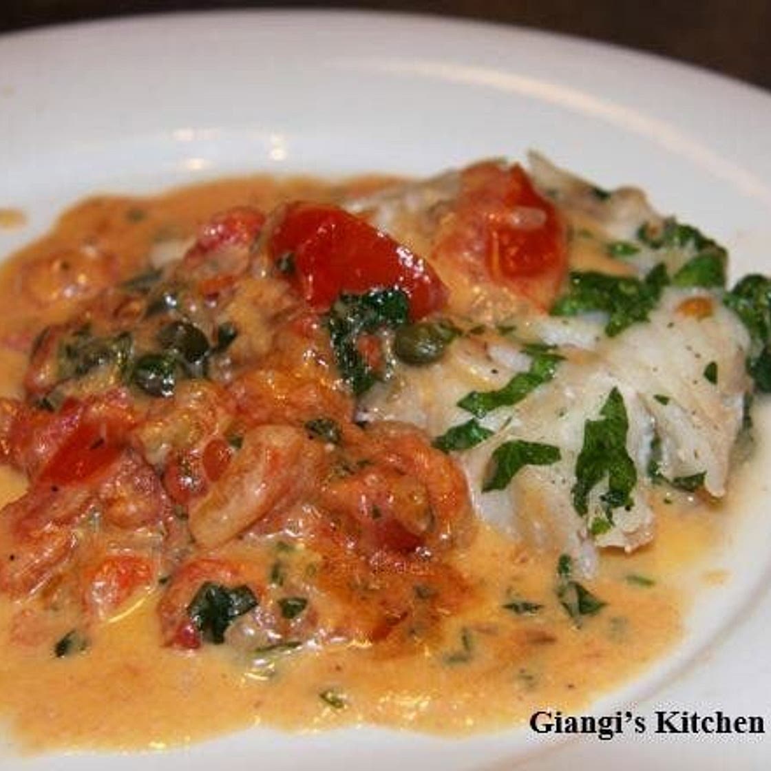 Cod Piccata with Artichokes, Tomatoes & Olives