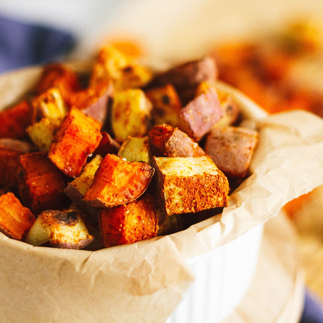 Oil Free Breakfast Sweet Potatoes