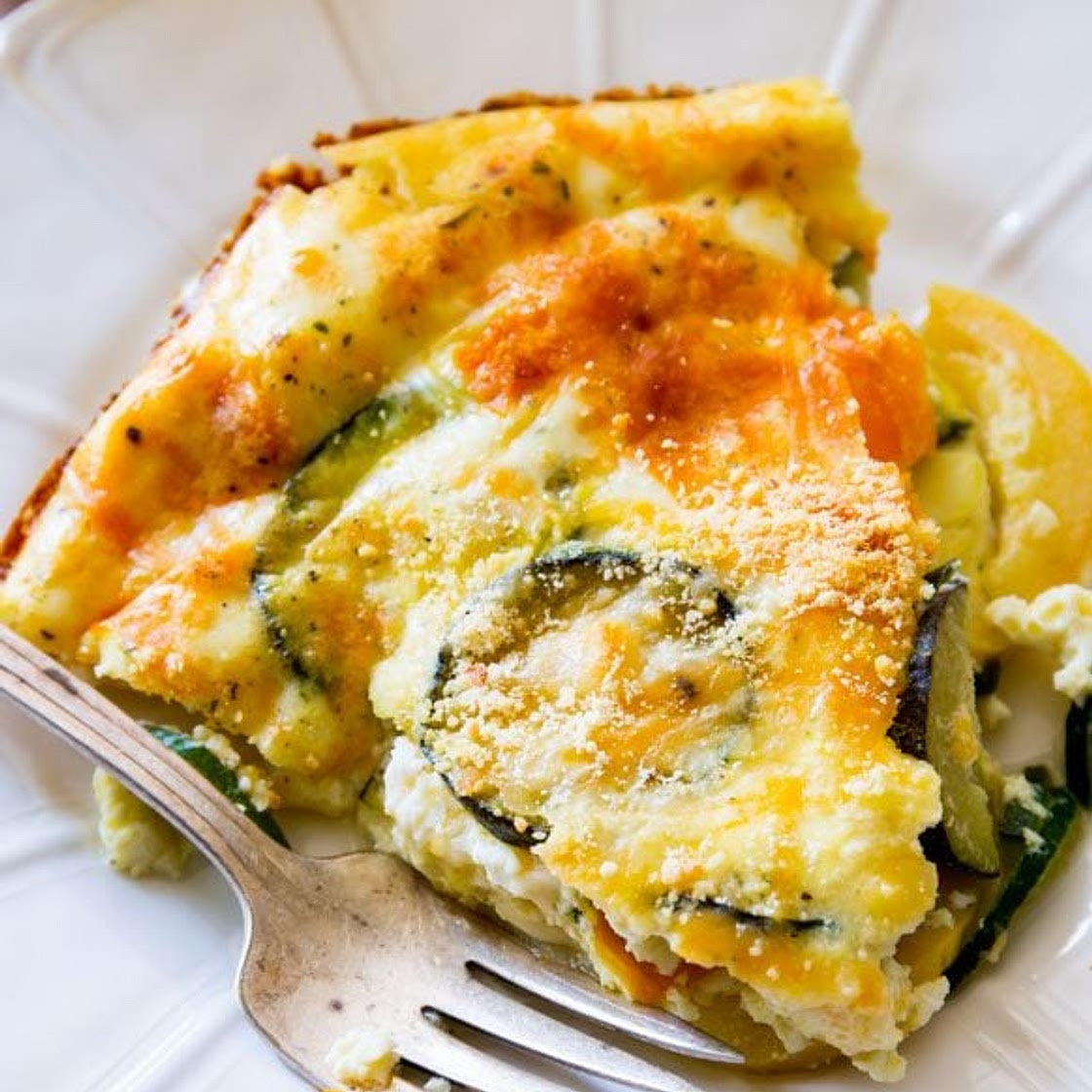 110 Calorie Crustless Veggie Quiche