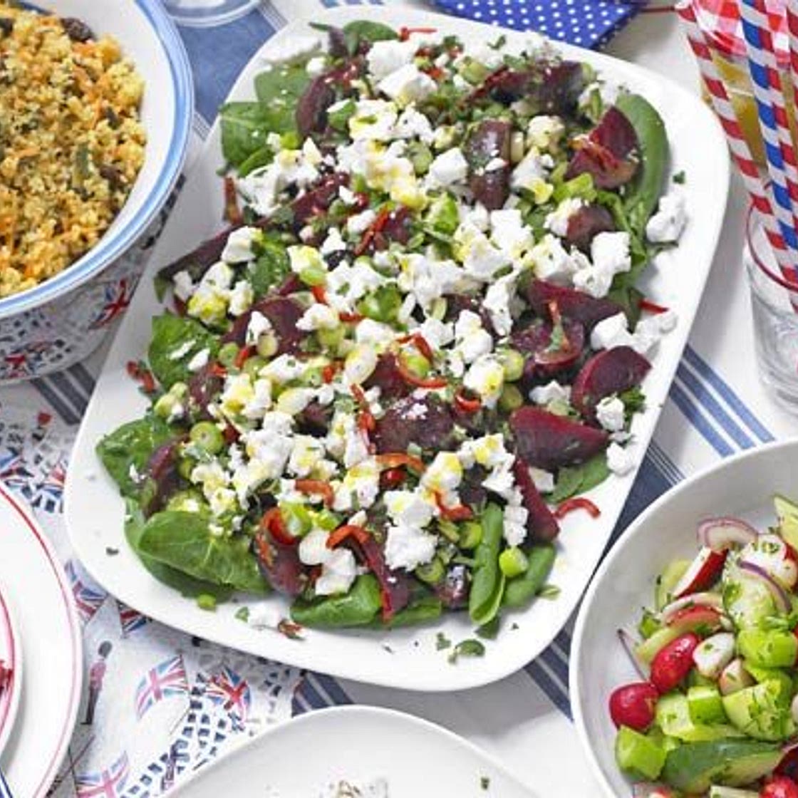 Feta & beetroot salad