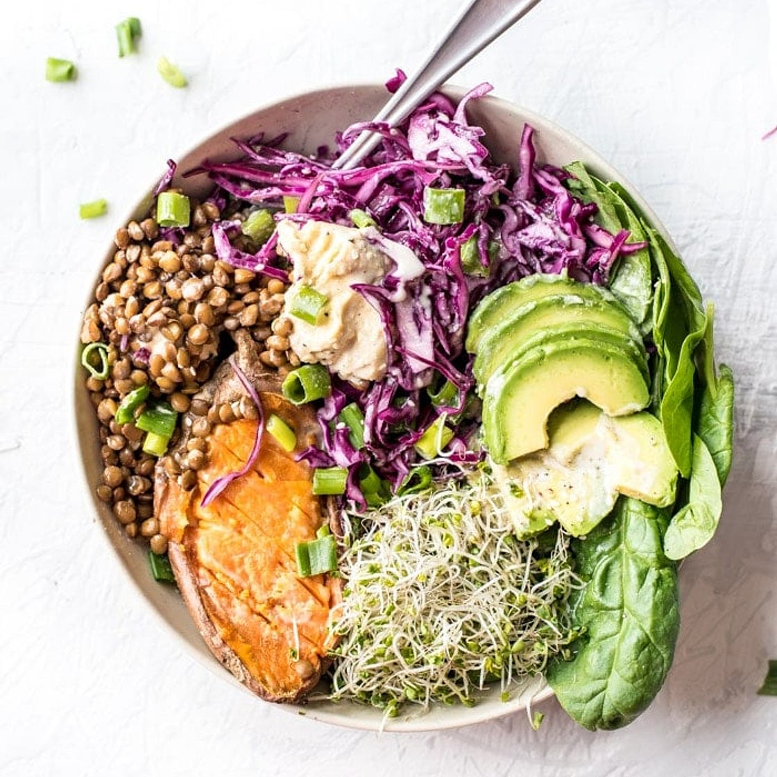 Avocado Sweet Potato Buddha Bowls