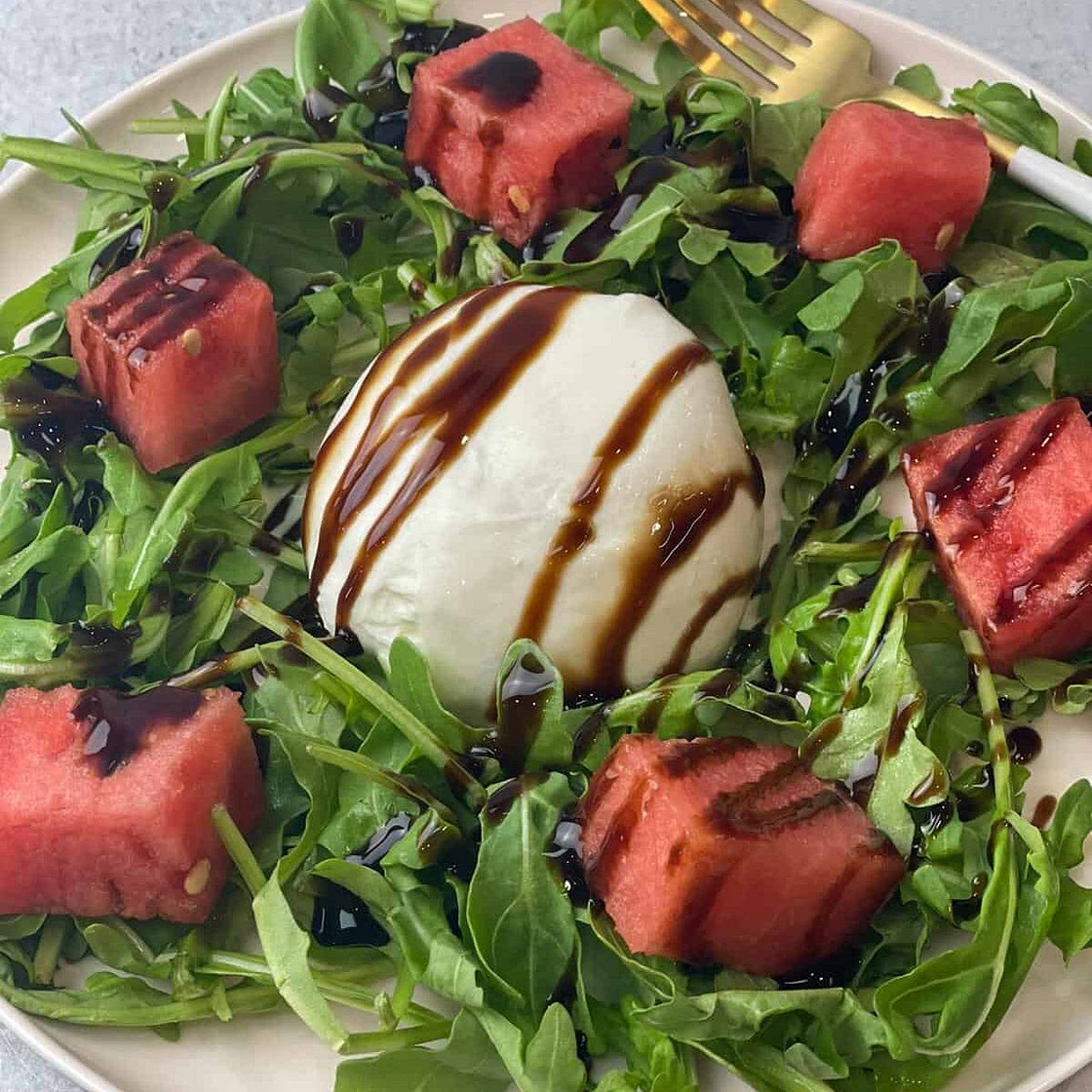 Worthy Watermelon Burrata Salad