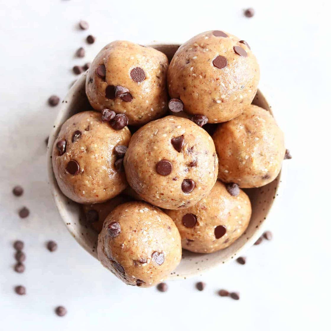 Chocolate Chip Almond Butter Energy Balls