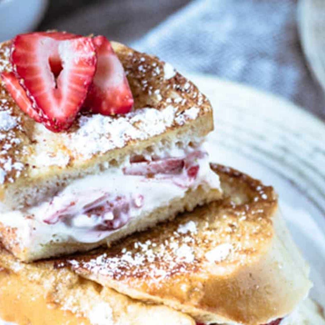 Strawberry Stuffed French Toast