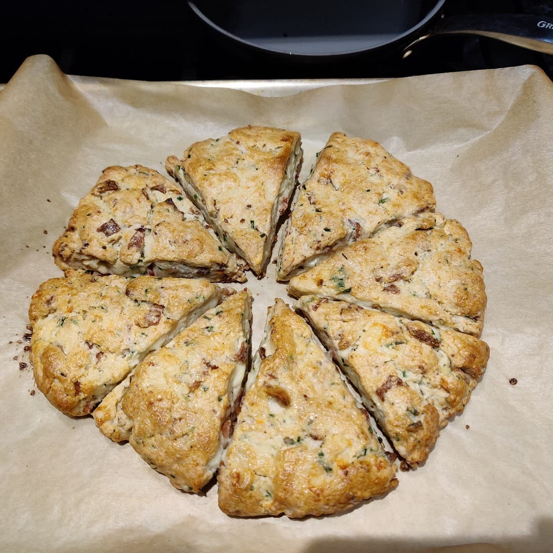 Bacon Cheddar Chive Scones