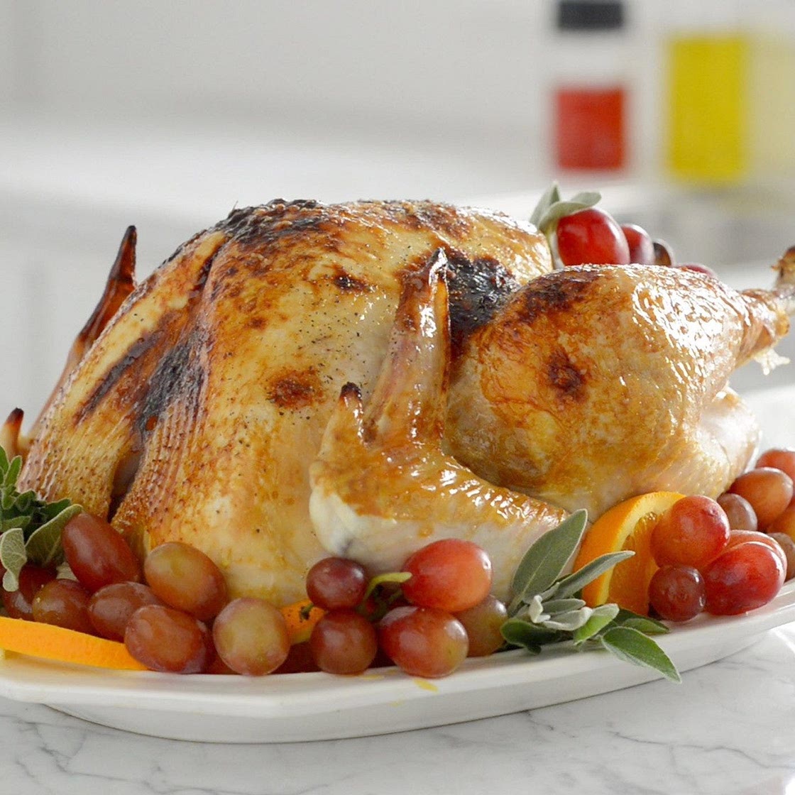 Holiday Roasted Turkey With Orange Sage Butter