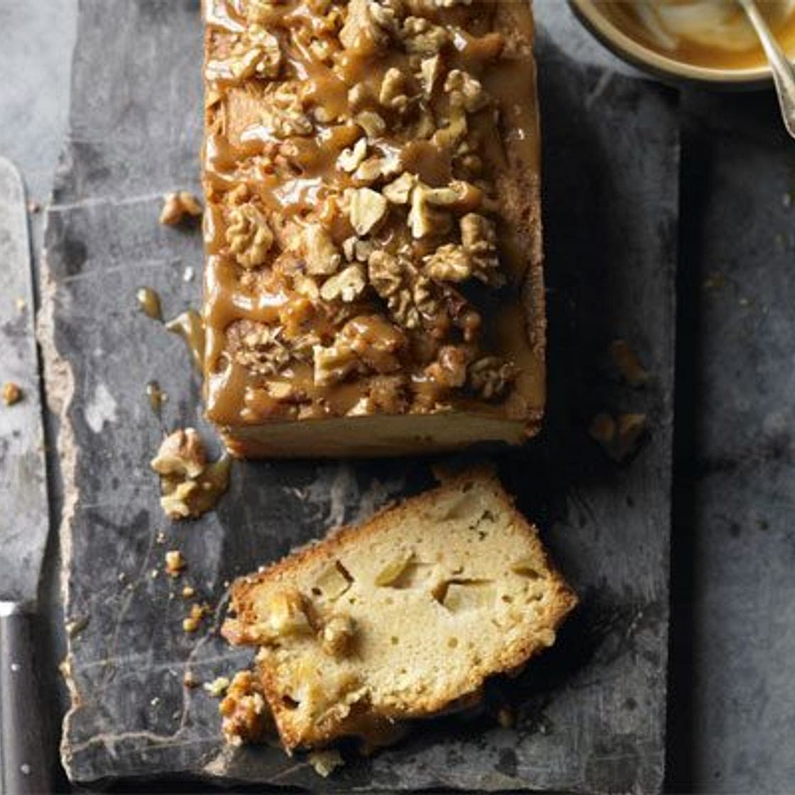 Caramel apple loaf cake