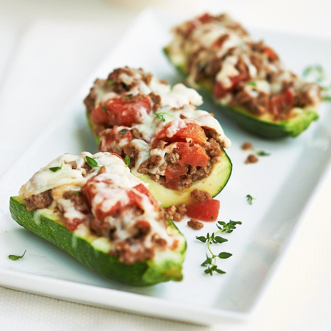 Beefy Zucchini Boats