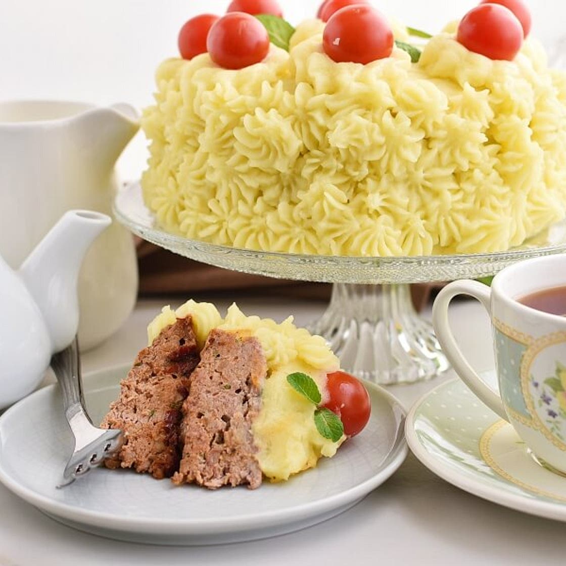 April Fool’s Day Meatloaf “Cake”