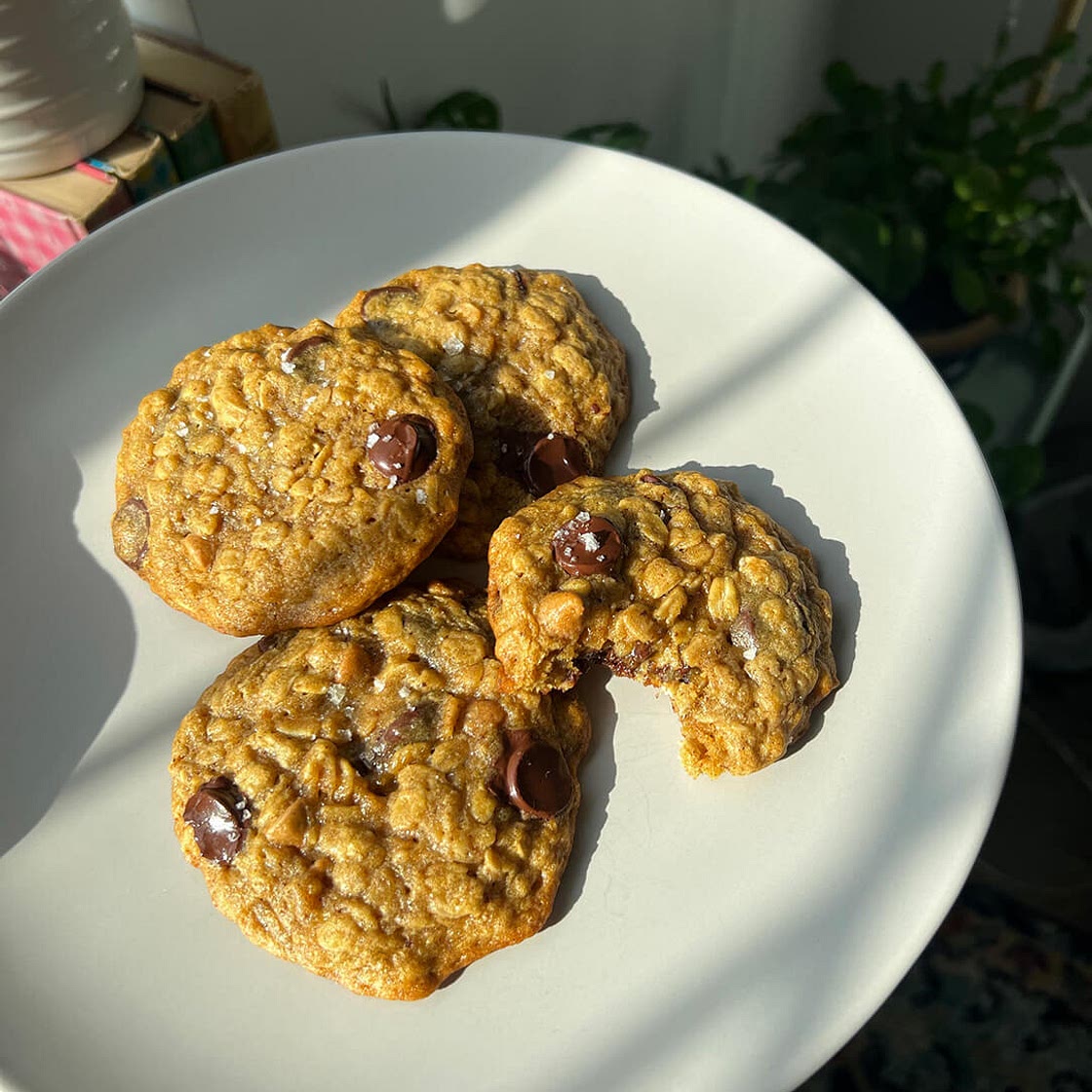 Pumpkin Spice Brown Butter Oatmeal Cookies