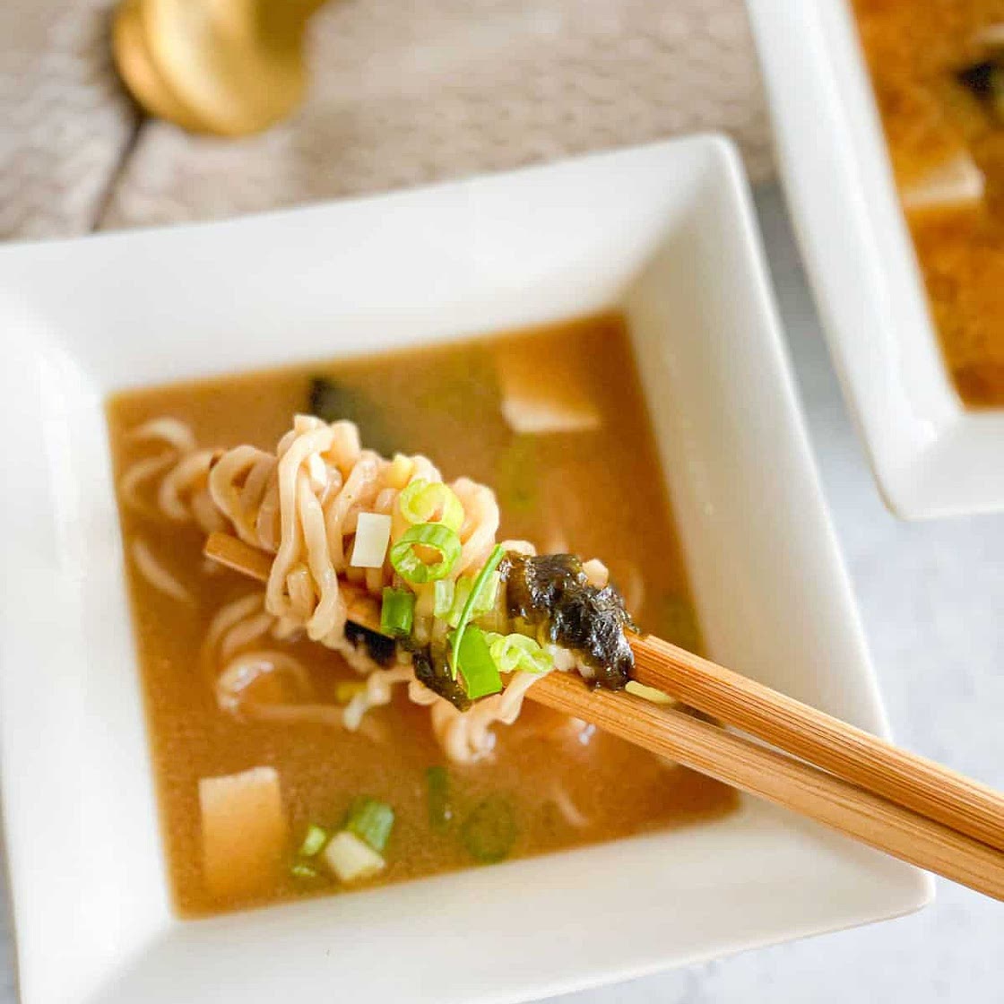 Miso Ramen Tofu Soup
