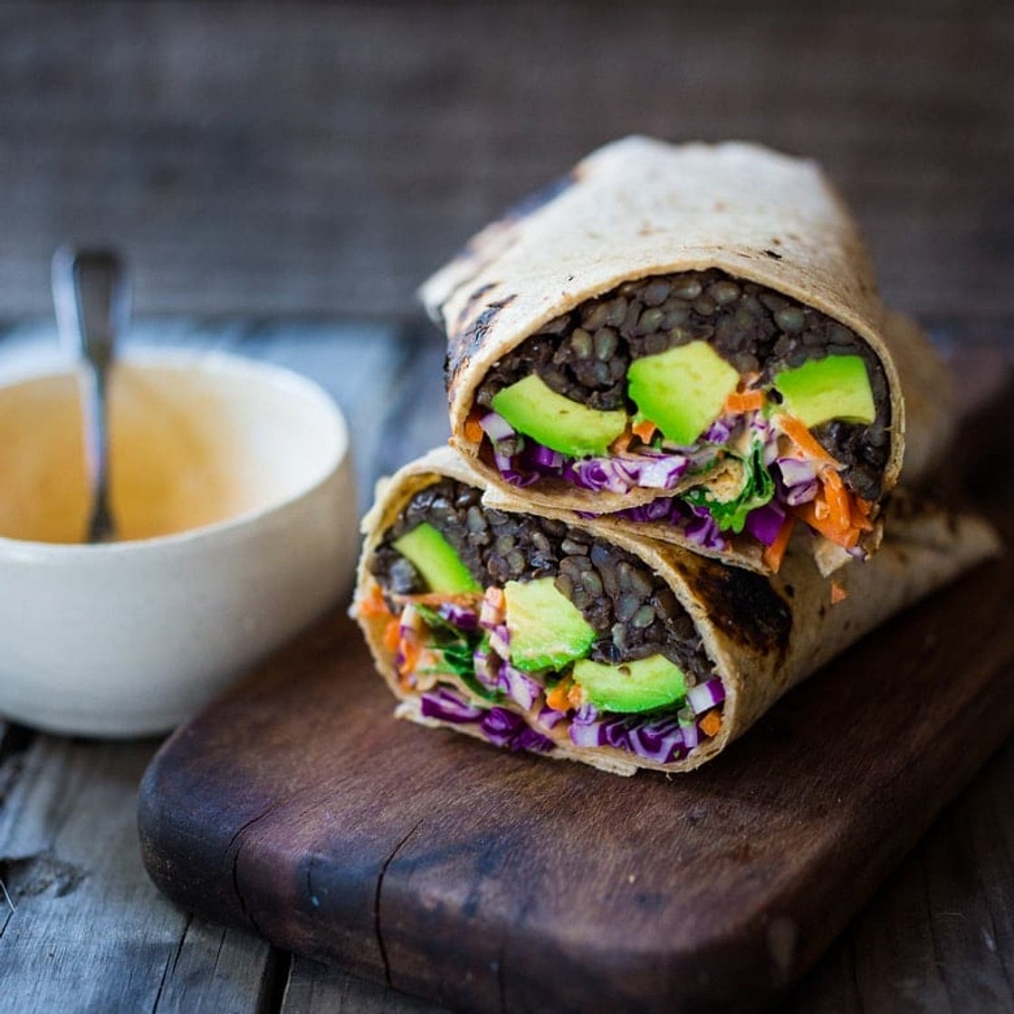 Spicy Lentil Tahini Wrap