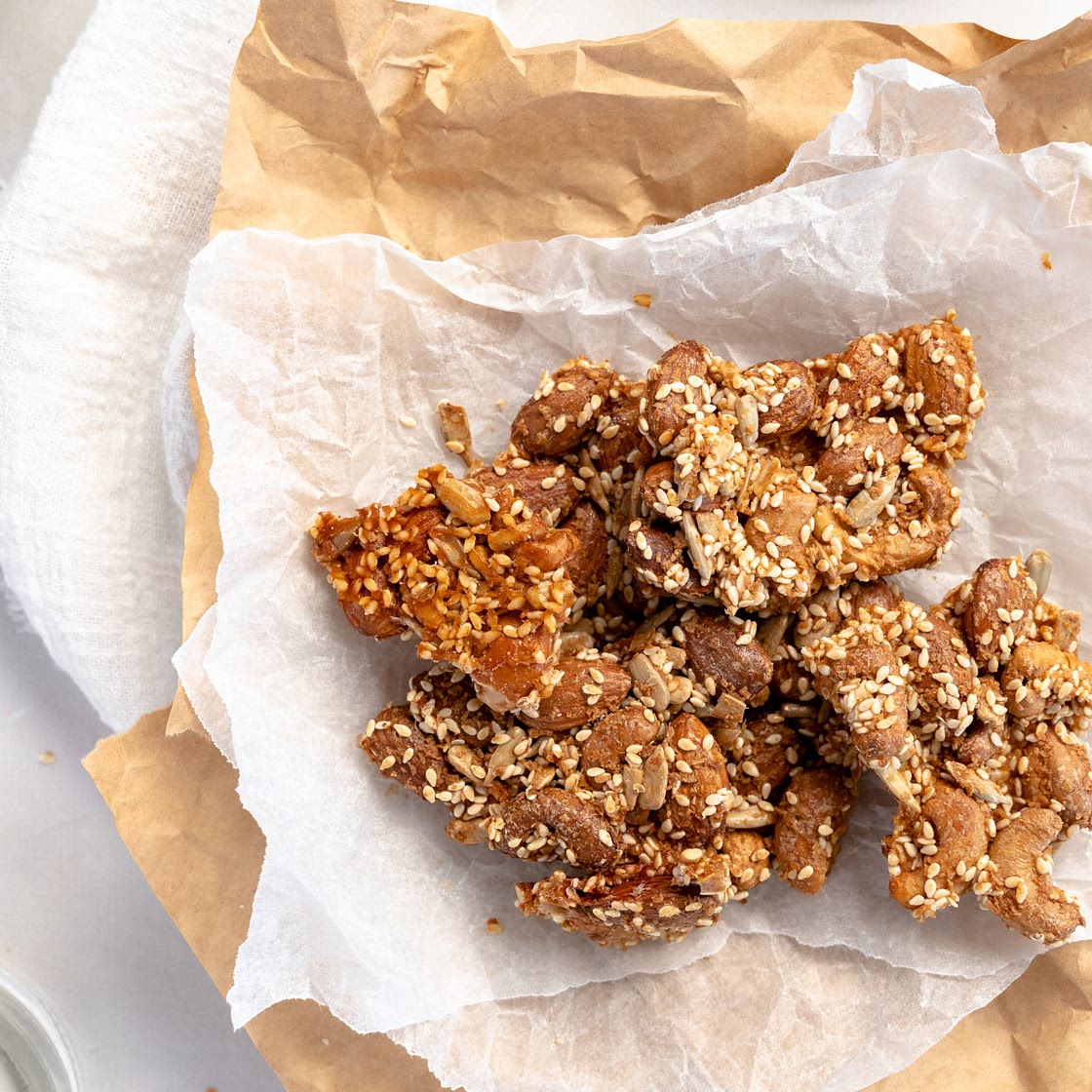 Vegan Crunchy Nut Clusters (With Seeds)