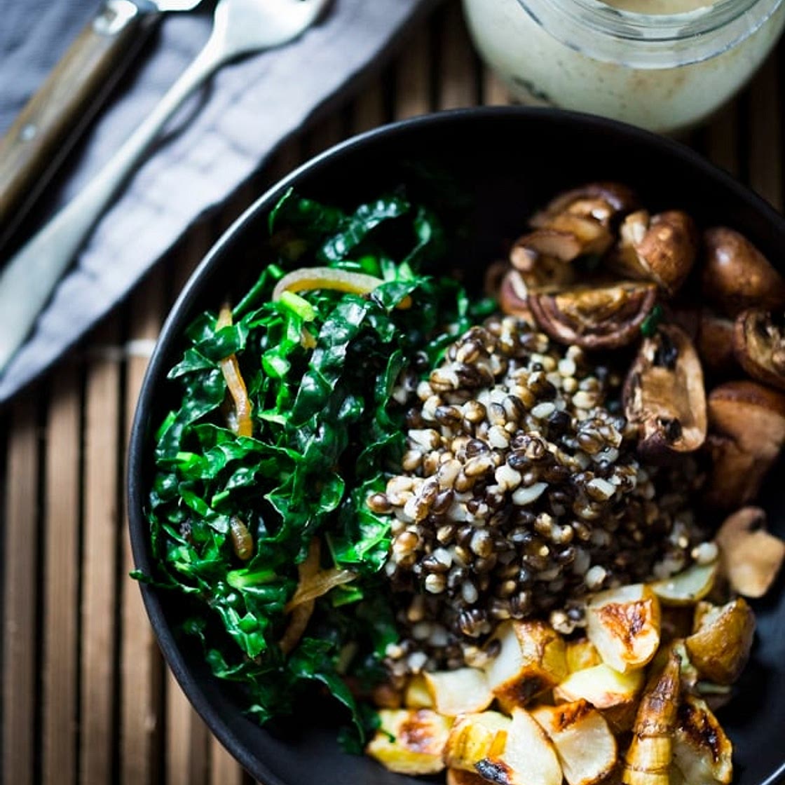 Roasted Sunchoke and Barley Bowl