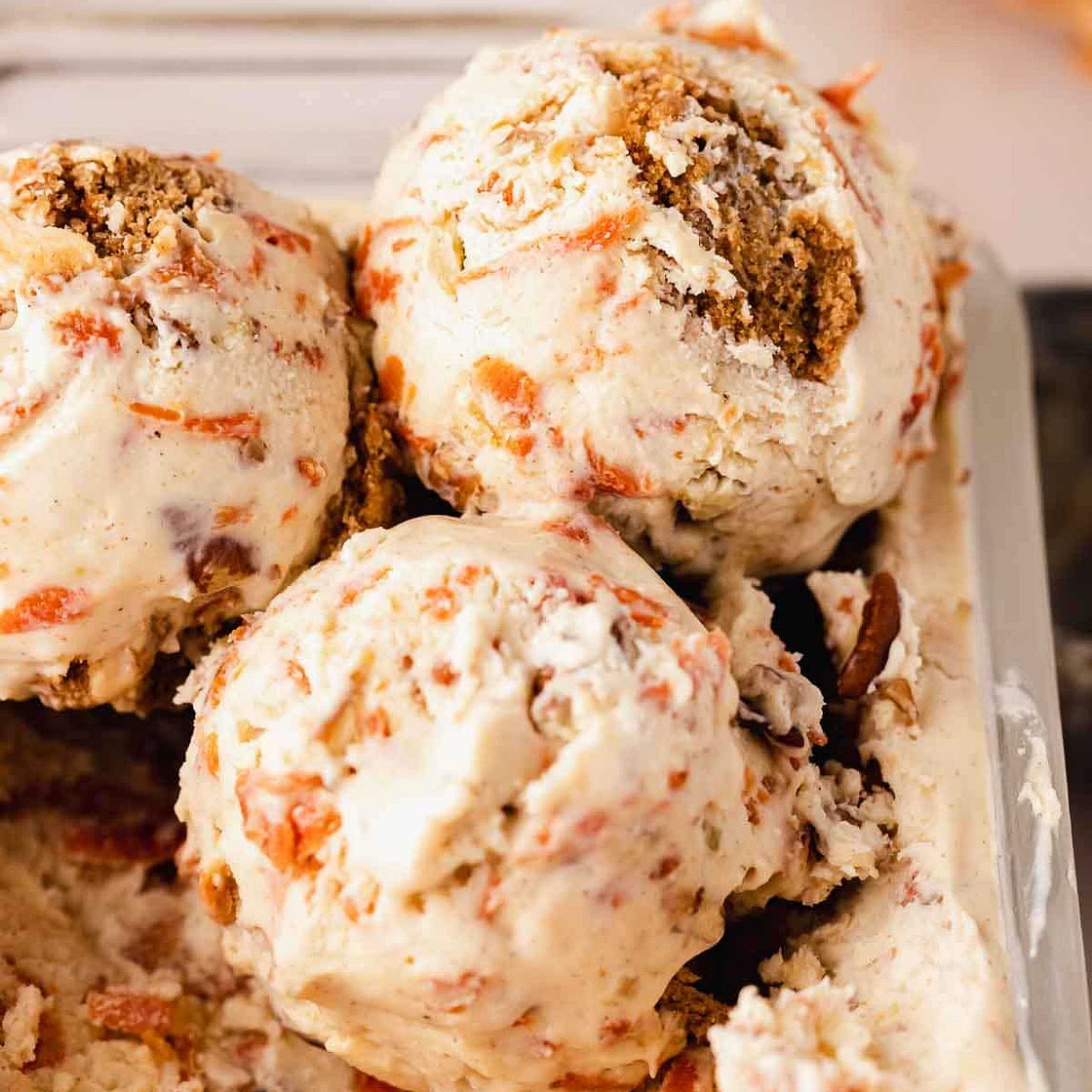 Carrot cake ice cream