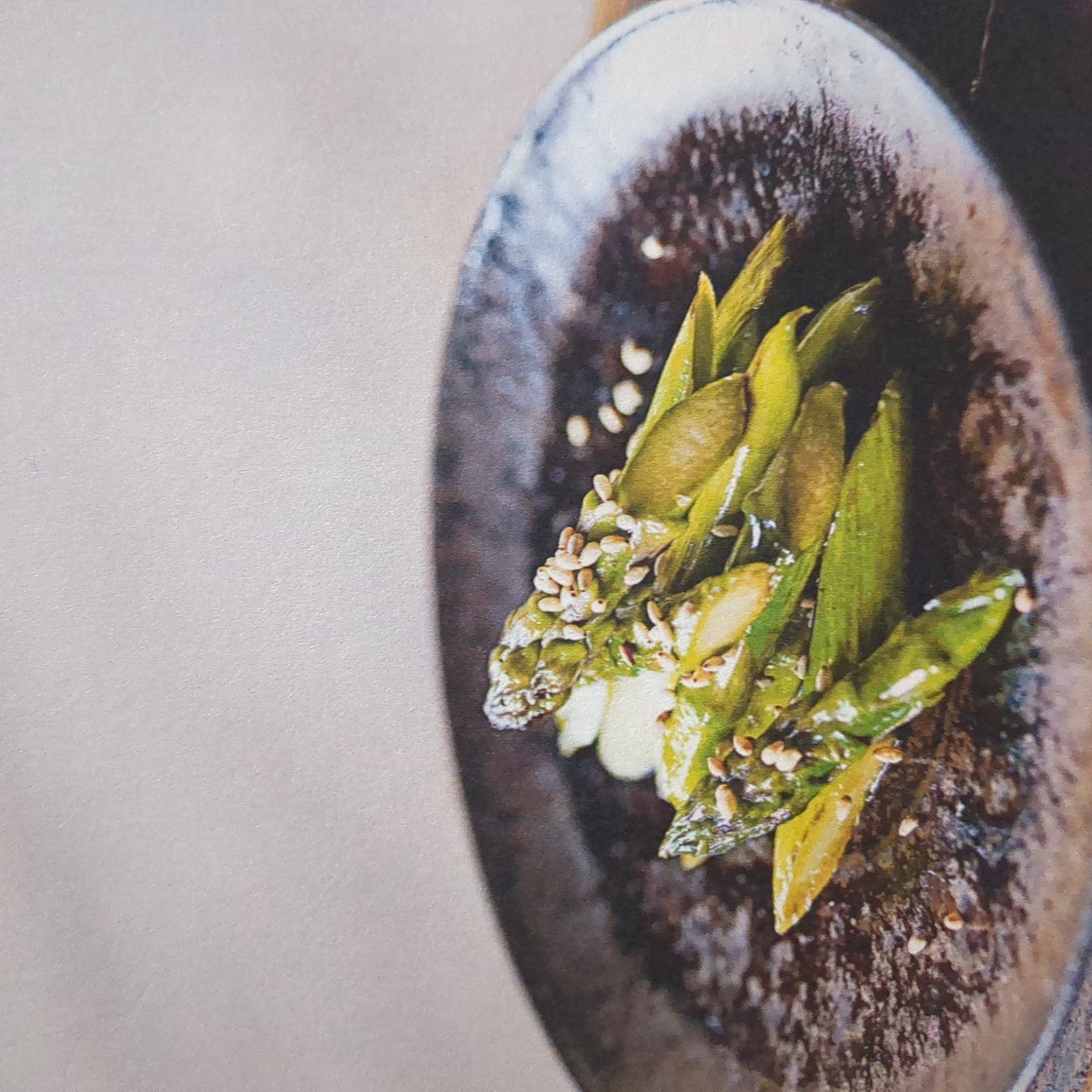 PAN-FRIED ASPARAGUS WITH SOY AND

SESAME