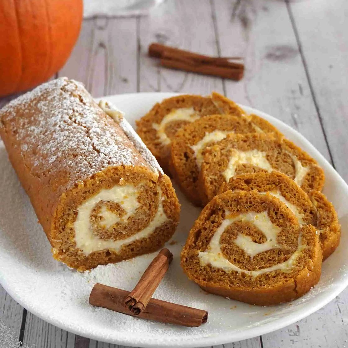 Libby's Easy Pumpkin Roll Recipe with Cream Cheese Filling