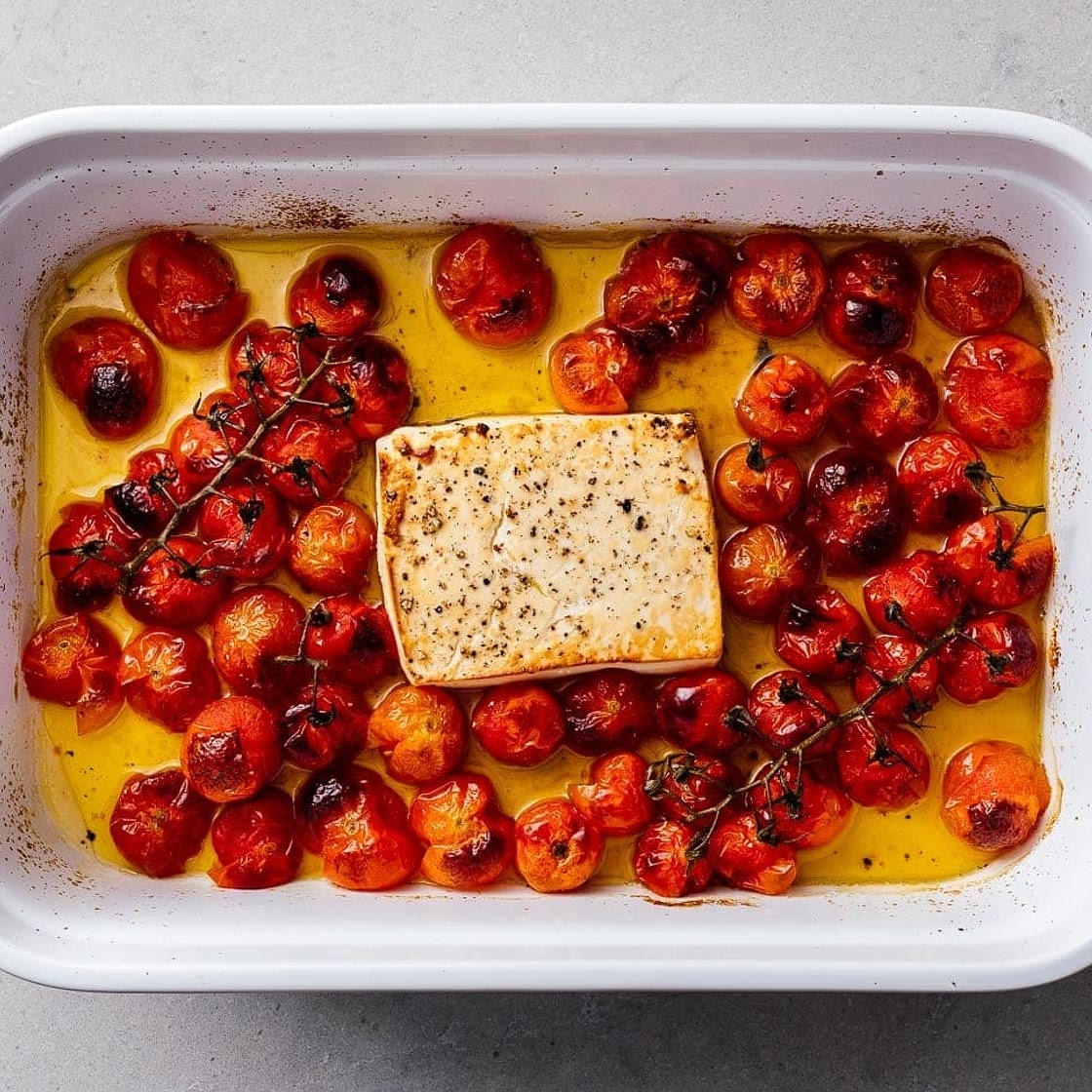Baked feta pasta