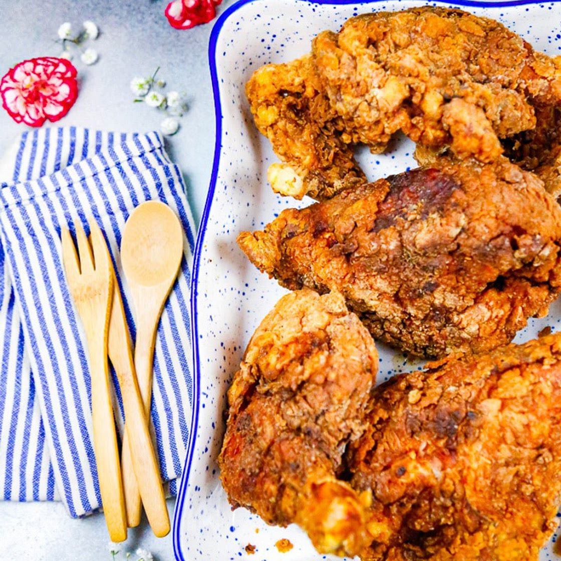 The Easiest Crispiest Fried Chicken